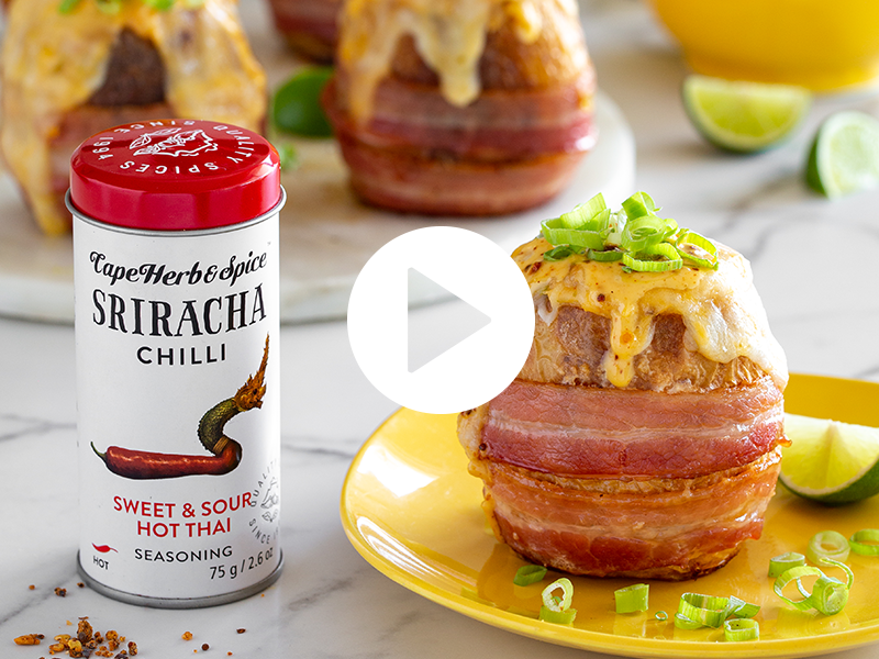 SRIRACHA VOLCANO POTATOES